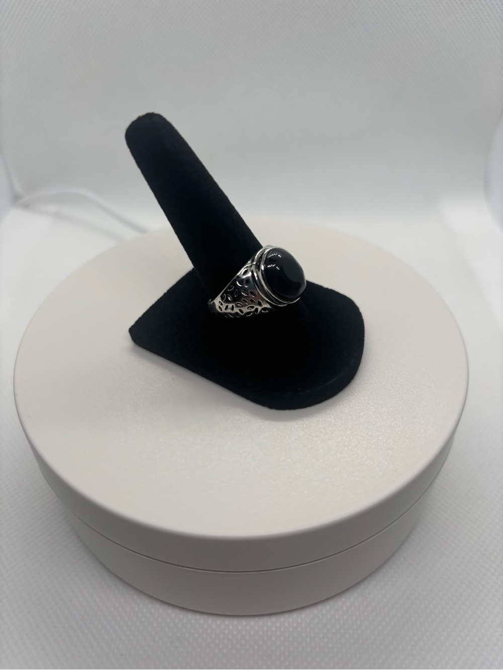 Sterling Silver Black Onyx Statement Ring